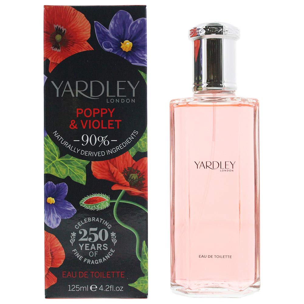 Yardley Poppy & Violet Eau De Toilette 125Ml - Floral Fragrance For Women