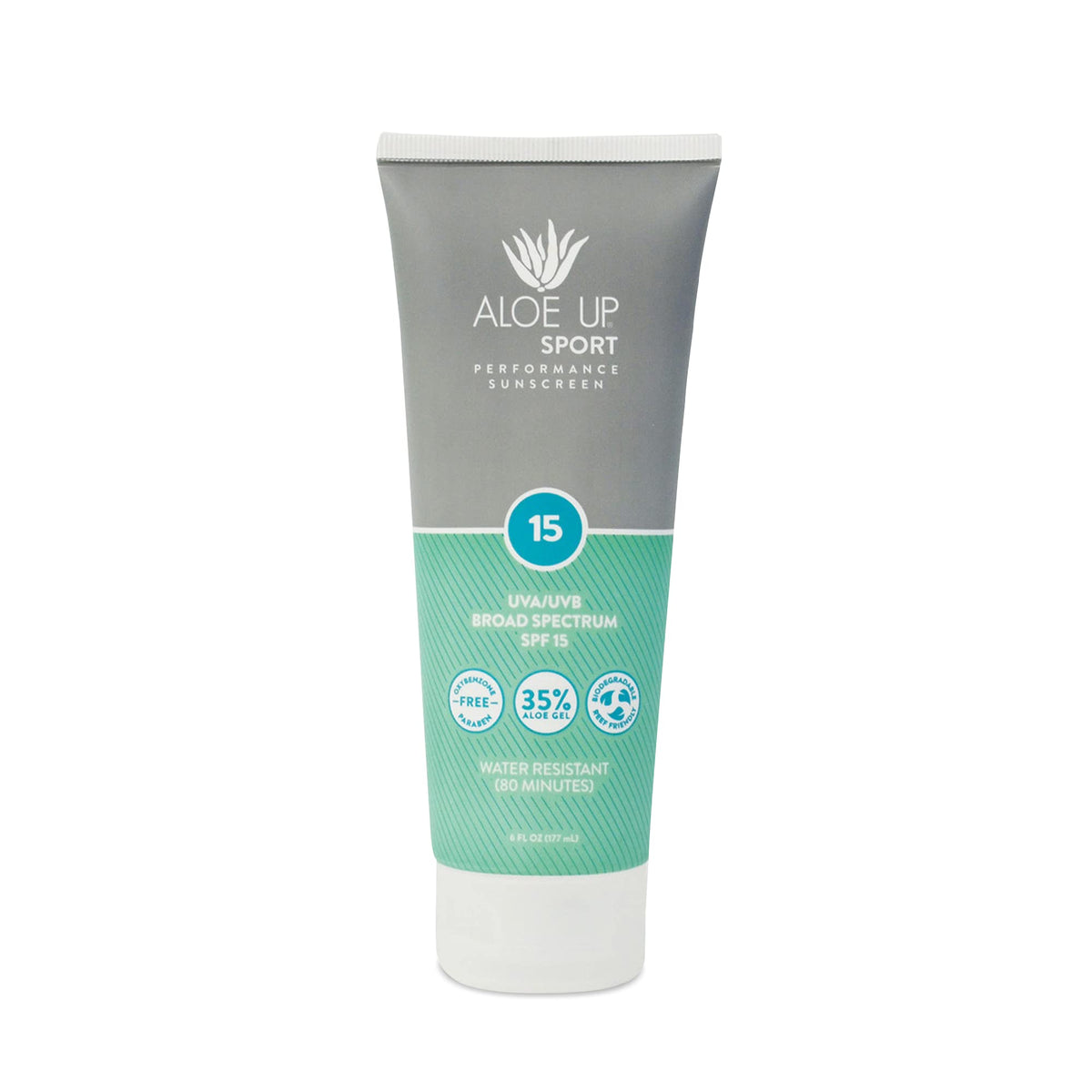 Aloe Up Spf 15 Sport Sunscreen Lotion - Waterproof, Reef Friendly, Aloe Infused, 6 Oz.