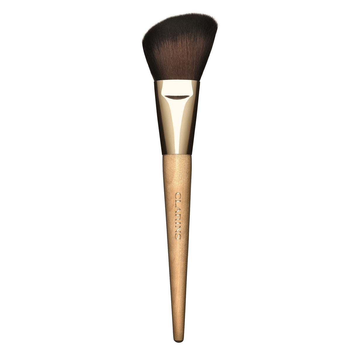 Clarins Angled Blush Brush - Ultra-Soft Synthetic Fibers For Color, Contour & Highlight