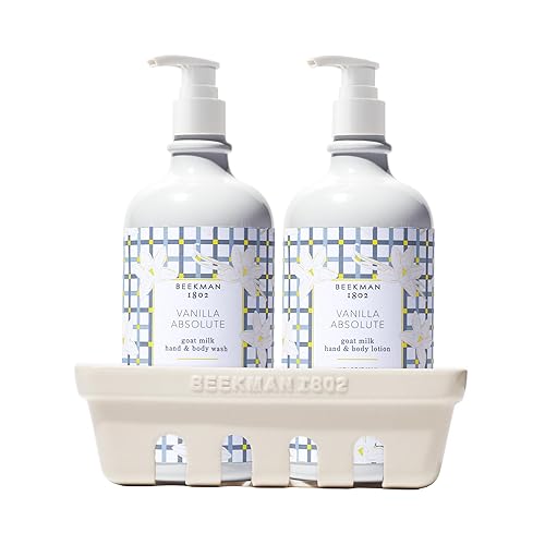 Beekman 1802 Hand Wash & Lotion Set, Vanilla Absolute, Goat Milk, 12.5 Oz - Sensitive Skin Care