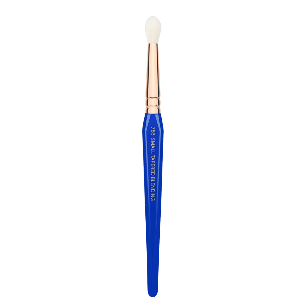 Bdellium Tools Small Tapered Blending Brush - Vegan Synthetic Fibers, Blue, 6.5 Inch