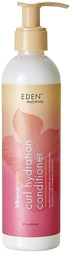 Eden Bodyworks Hibiscus Honey Curl Hydration Conditioner, 8 Oz - Moisturizes & Detangles Hair