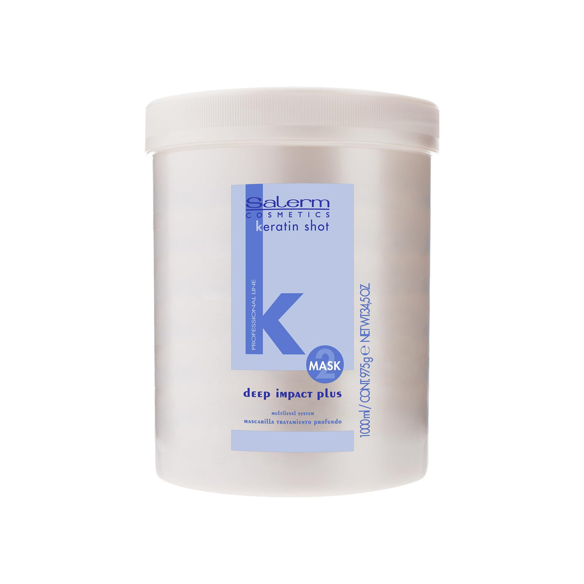 Salerm Hydrating Hair Mask Deep Impact Plus 1000ml - Keratin Shot & Keramix Treatment