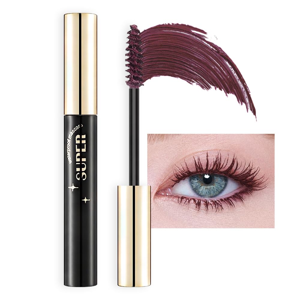 Bingbrush Colored Waterproof Mascara Set - Vegan, Long-Lasting, Voluminous, 1 Oz, A-1Pc