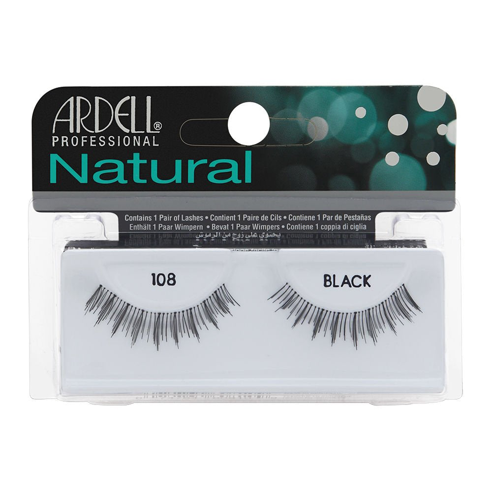 Ardell Fashion Lashes 108 Demi - Pack Of 4, Black Human Hair False Eyelashes