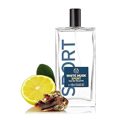 The Body Shop White Musk For Men Sport Eau De Toilette, 3.4 Fl Oz - Fresh & Masculine Fragrance