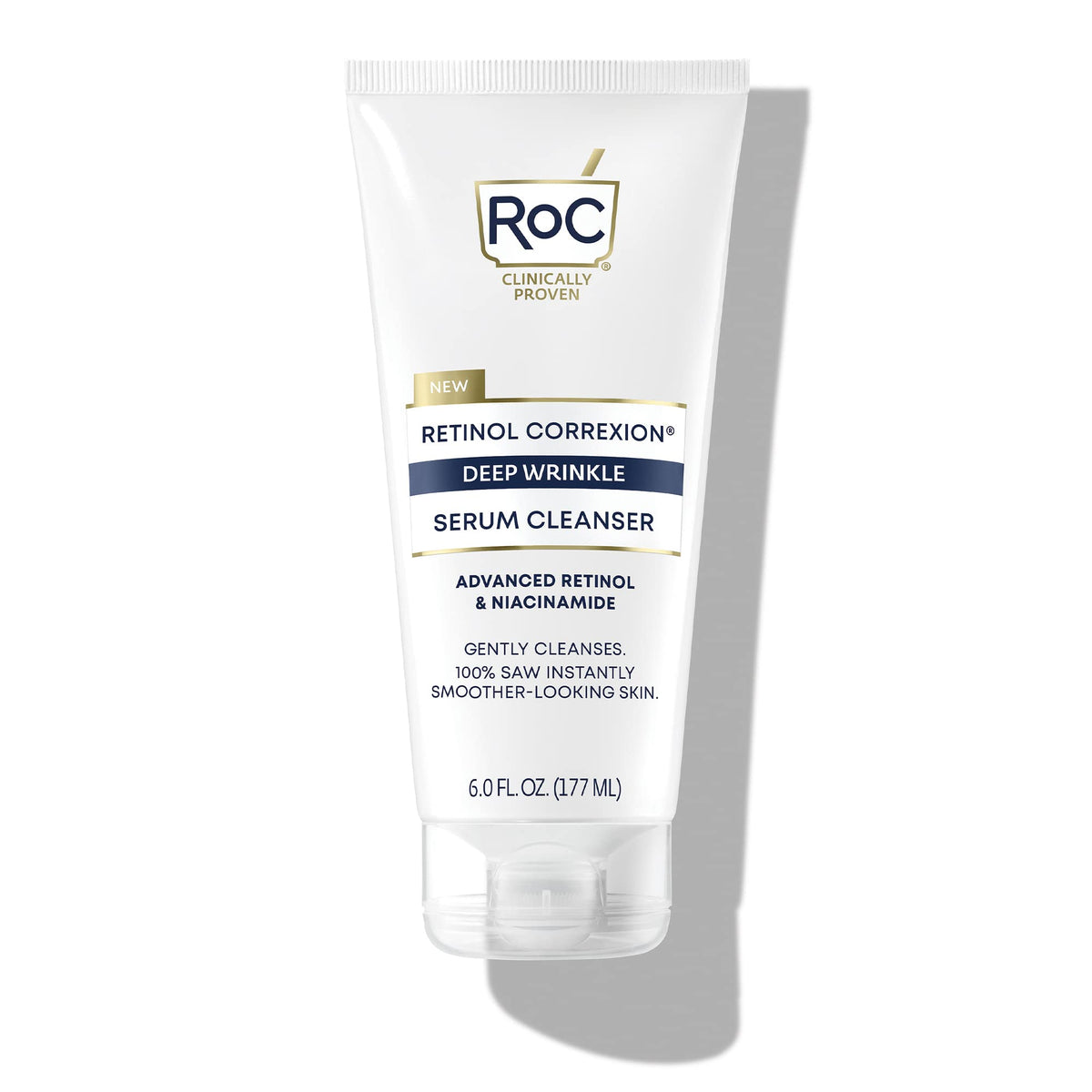 Roc Retinol Correxion Deep Wrinkle Serum Cleanser - Anti-Aging, Fragrance Free, 6 Oz