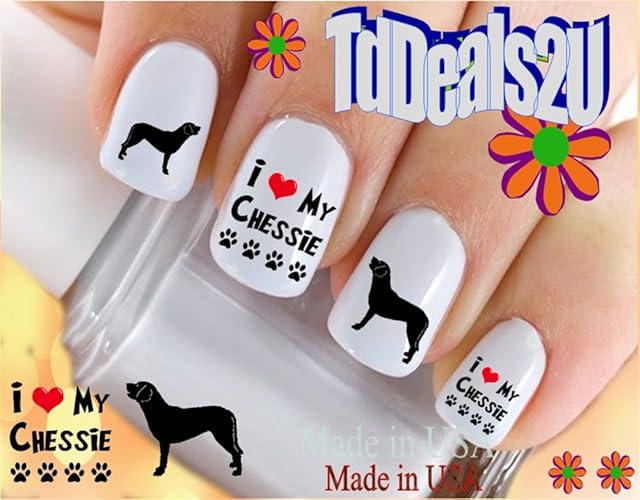 Hipzysticky Chesapeake Bay Retriever Nail Art Decals - Waterslide Stickers For Diy Nail Designs