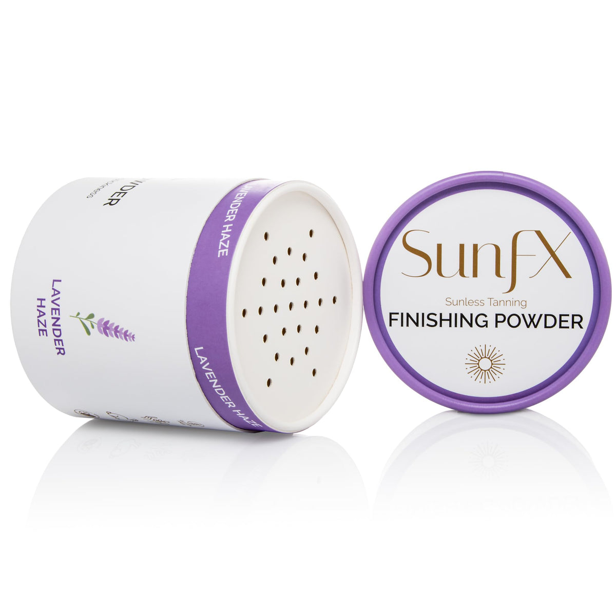 Sunfx Translucent Finishing Powder, Talc Free Shimmer Setting Powder, 4 Oz - Lavender Haze