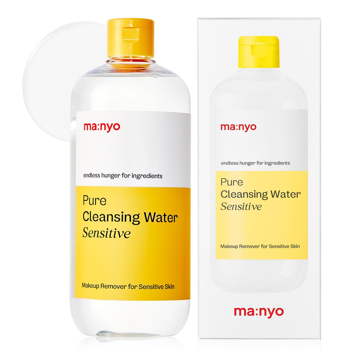 Ma:Nyo Pure Cleansing Water - Triple Micellar Makeup Remover For Sensitive Skin, 16.9 Fl Oz