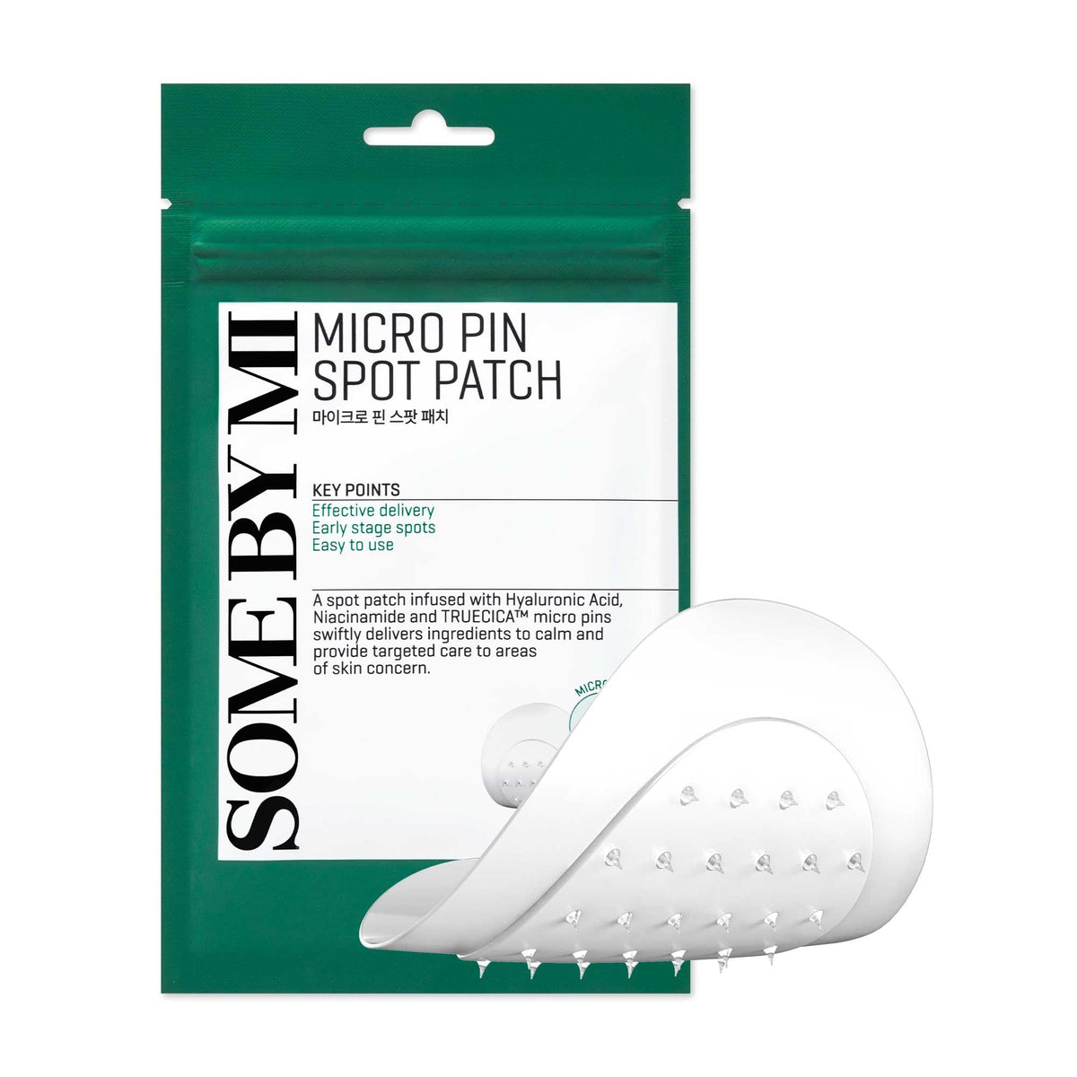 Some By Mi Micro Pin Spot Patch - 14Mm, 9 Counts, Salicylic & Hyaluronic Acid, Acne Care