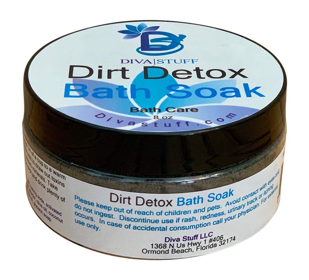 Diva Stuff Dirt Detox Bath Soak With Charcoal, Clay, Ginger & Sea Salt - Relax & Refresh