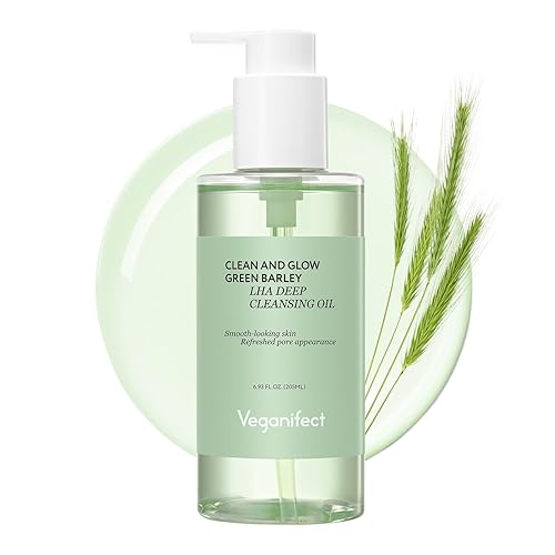 Veganifect Lha Deep Cleansing Oil - Makeup & Blackhead Remover, Korean Vegan Skincare, 6.93 Fl