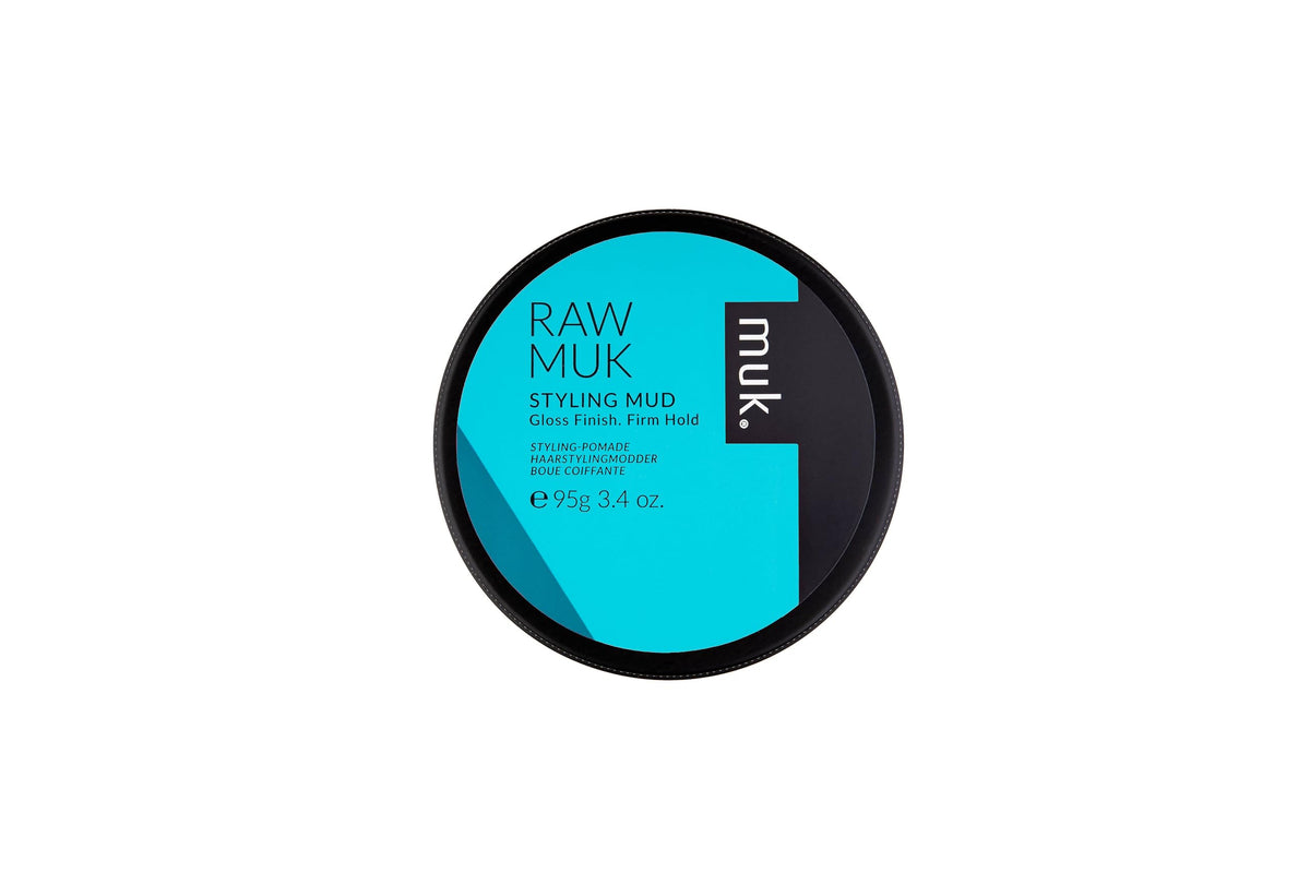 MUK. Haircare Raw Firm Hold Styling Mud - High Gloss, 3.4oz for Strong, Sleek Styles