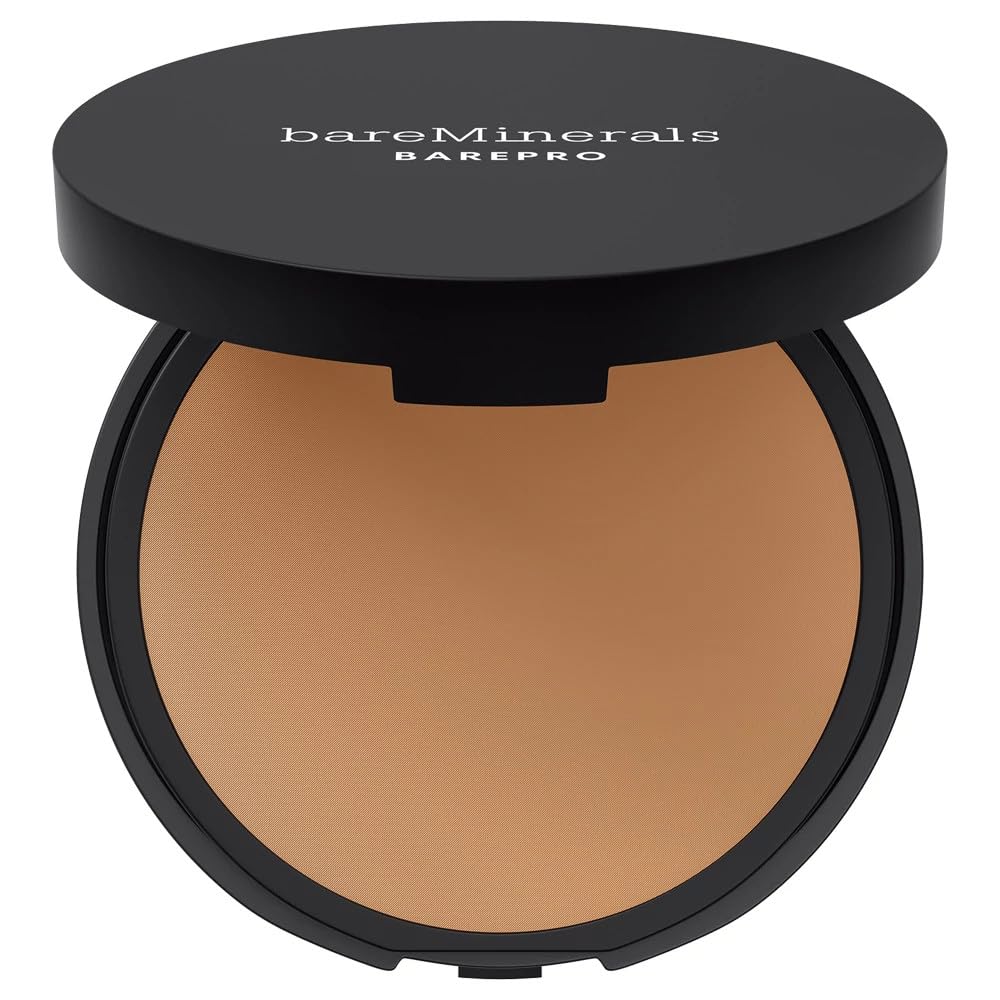 bareMinerals Barepro 16HR SkinPerfecting Powder Foundation  Matte Pressed Powder Foundation Full Coverage with PlantBased Squa