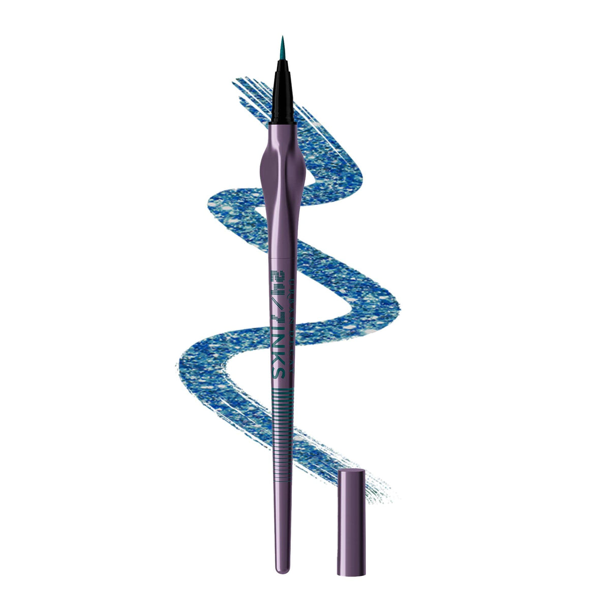 Urban Decay 24/7 Inks Liquid Eyeliner - Deep End Teal Blue Shimmer, Water-Resistant, Vegan