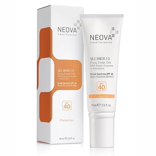 Neova Silc Sheer 2.0 Tinted Sunscreen Spf 40, 2.5 Fl Oz, Water Resistant,