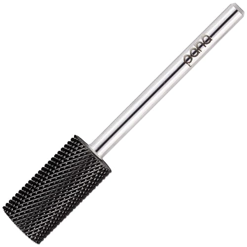 Beauticom Usa Pana Dlc Black Nail Drill Bit, Fine Grit, Large Barrel, 3/32&quot; Shank For Acrylic/G