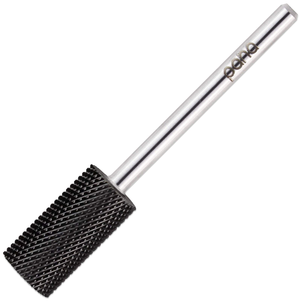 Pana Flat Top Small Barrel Nail Drill Bit - 3/32&quot; Shank, Silver, Fine Grit For Acrylic & Gel