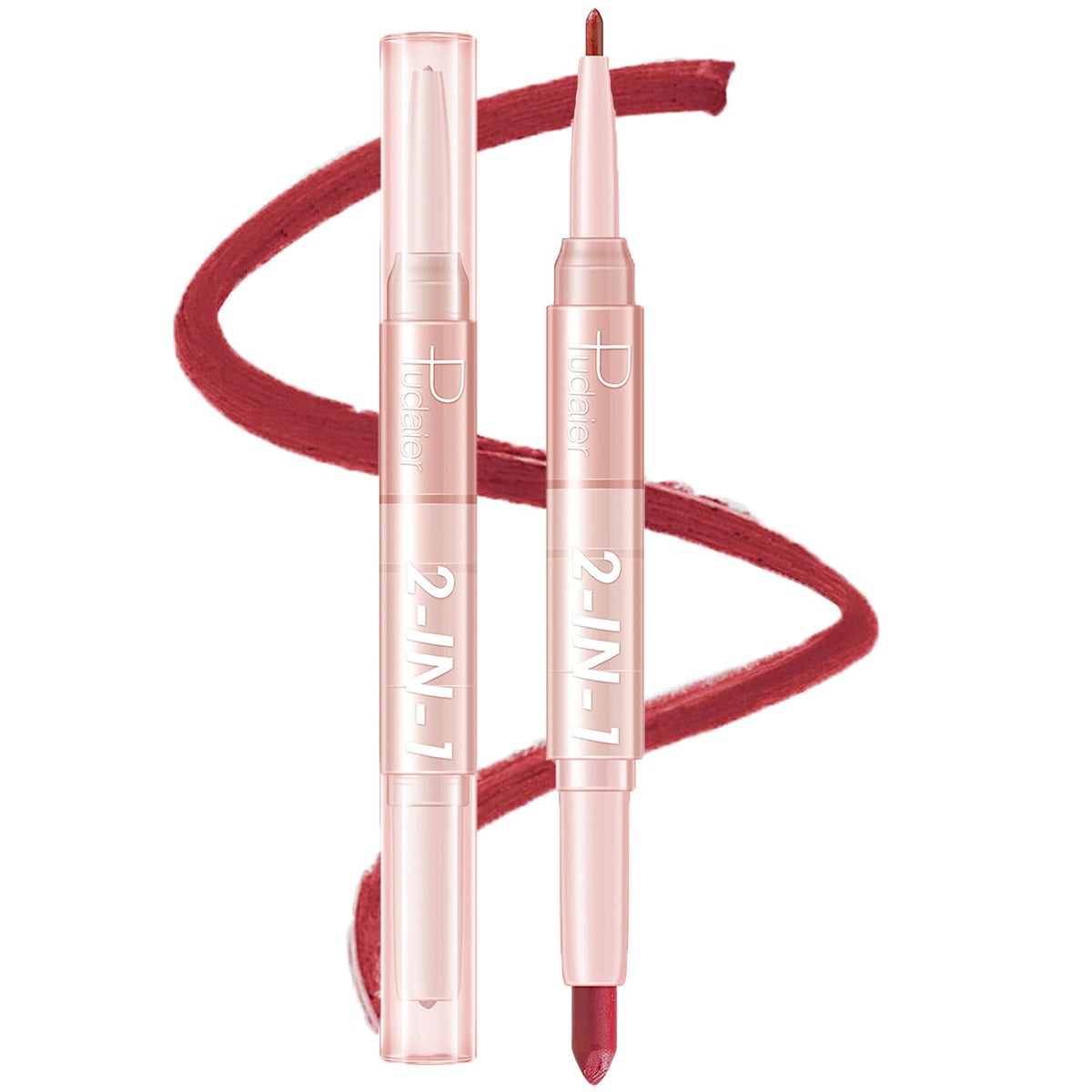 Mielikki 2-In-1 Lip Liner & Lipstick Set, Matte Crayon, Waterproof, Long Lasting, #