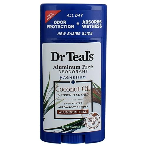 Dr Teal'S Aluminum Free Deodorant, Coconut Oil, Paraben & Phthalate Free, 2.65 Oz (2