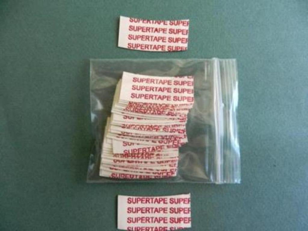 Supertape Mini Tabs By True Tape - Red Straight Cut, 36 Count For Easy Applications