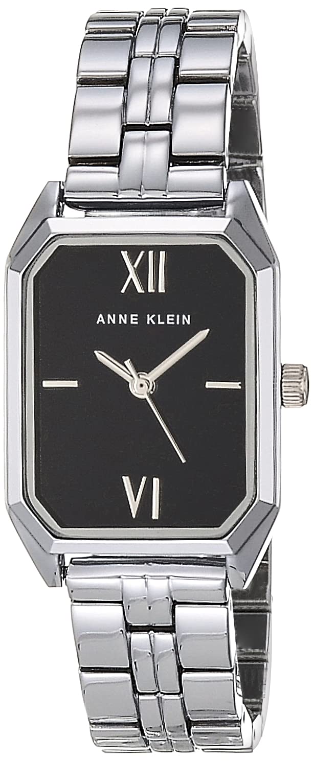 Anne Klein Women'S Stainless Steel Bracelet Watch In Silver/Black