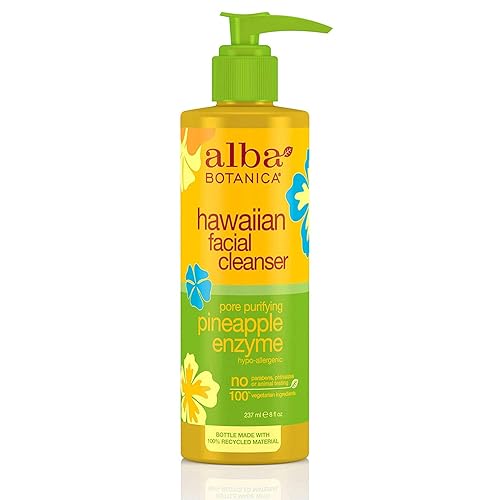 Alba Botanica Pore Purifying Pineapple Enzyme Facial Cleanser, 8 Oz (Pack Of 2)