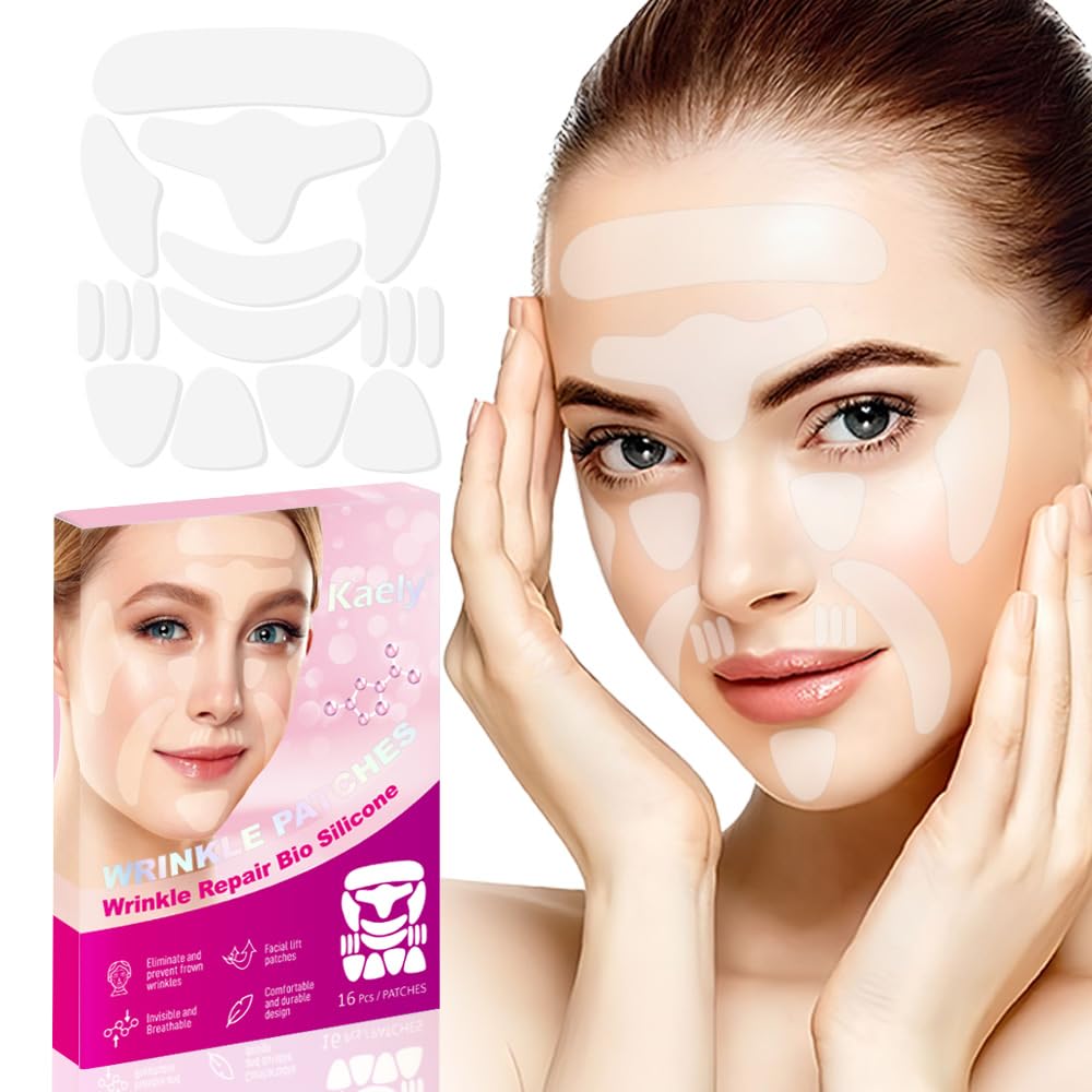 Kaely 256 Pcs Face Tape For Wrinkles Overnight, Silicone Patches For Smooth Skin