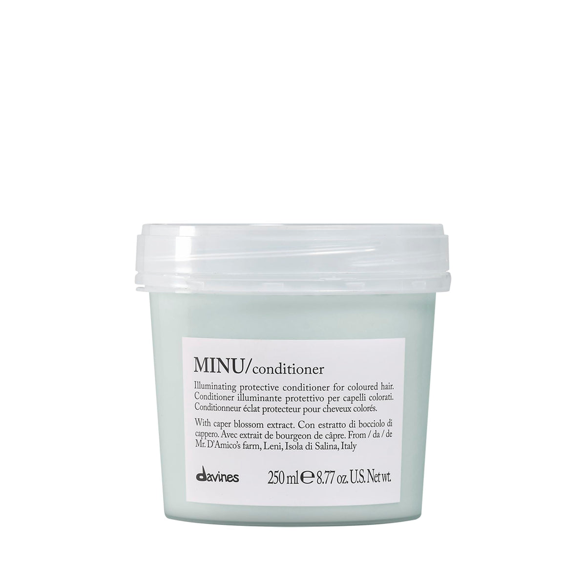 Davines Minu Conditioner, 8.77 Fl. Oz. - Blue Moisturizing Hair Care For Color-Treated Hair