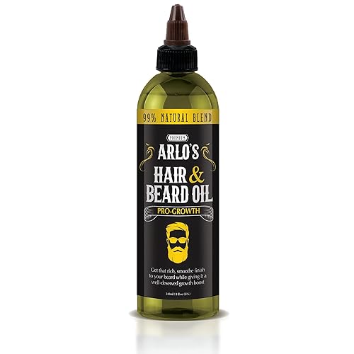 Arlo'S Pro-Growth Hair And Beard Oil - 8 Oz Mustache & Beard Growth Formula