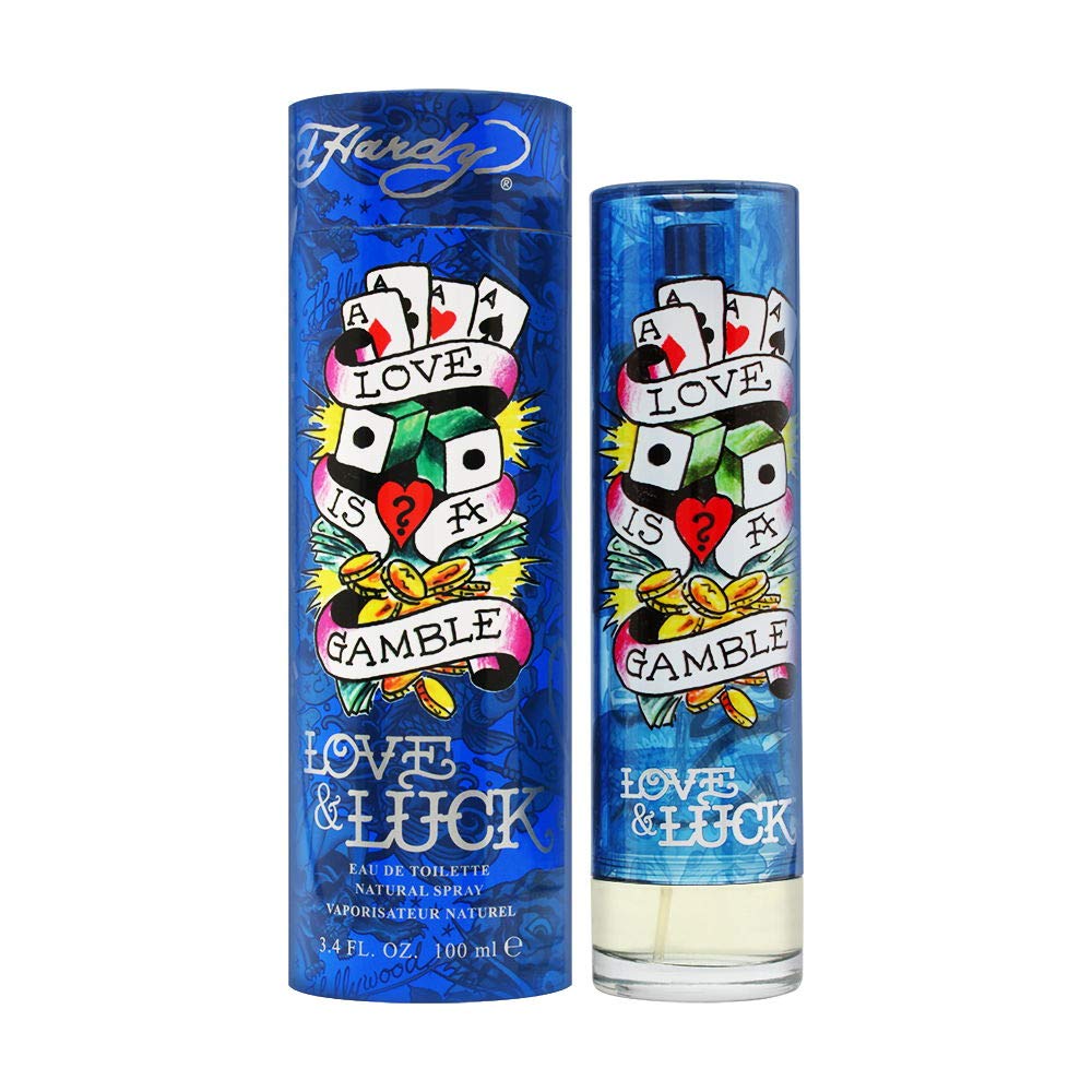 Christian Audigier Ed Hardy Love & Luck Men’S Edt Spray, 3.4 Oz - Blue