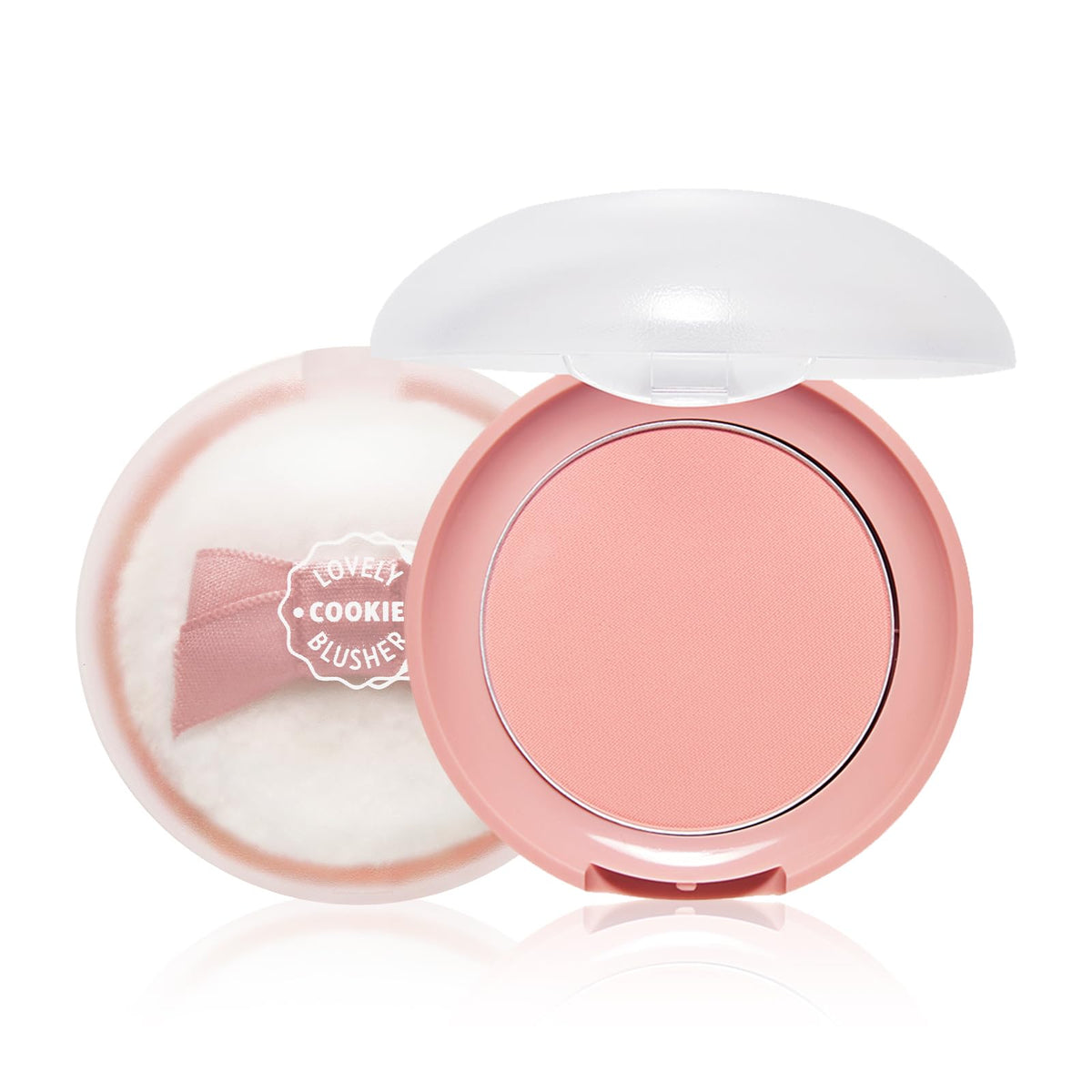 Etude Lovely Cookie Blusher - Peach Choux Wafers 4G | Long-Lasting Natural Glow Makeup