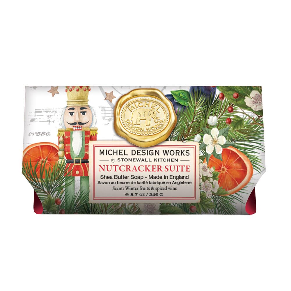 Michel Design Works Nutcracker Suite Large Bath Soap Bar, 8.7 Ounce