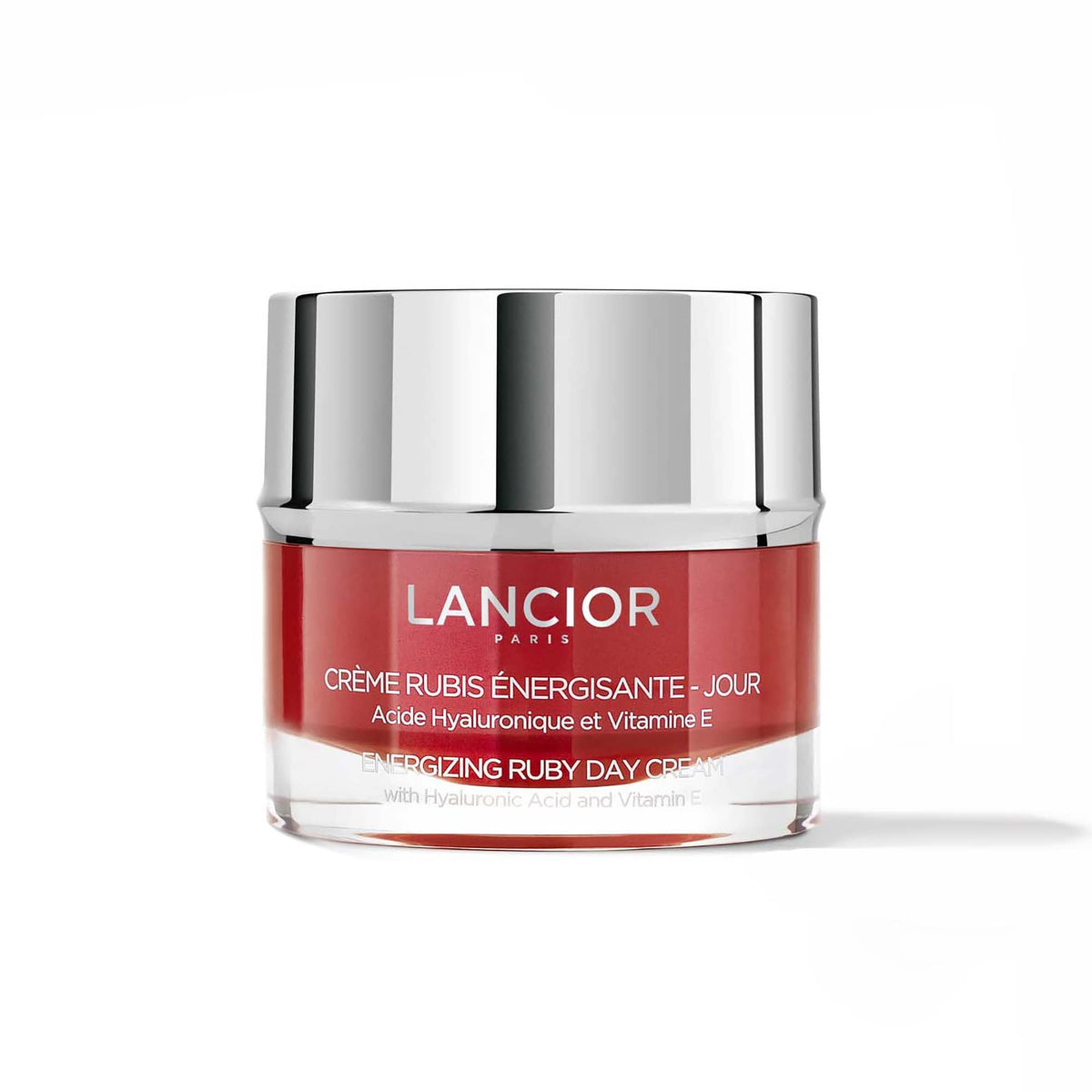 Lancior Paris Energizing Ruby Day Cream - Revitalizes Skin, Reduces Fatigue, 1.7 Oz