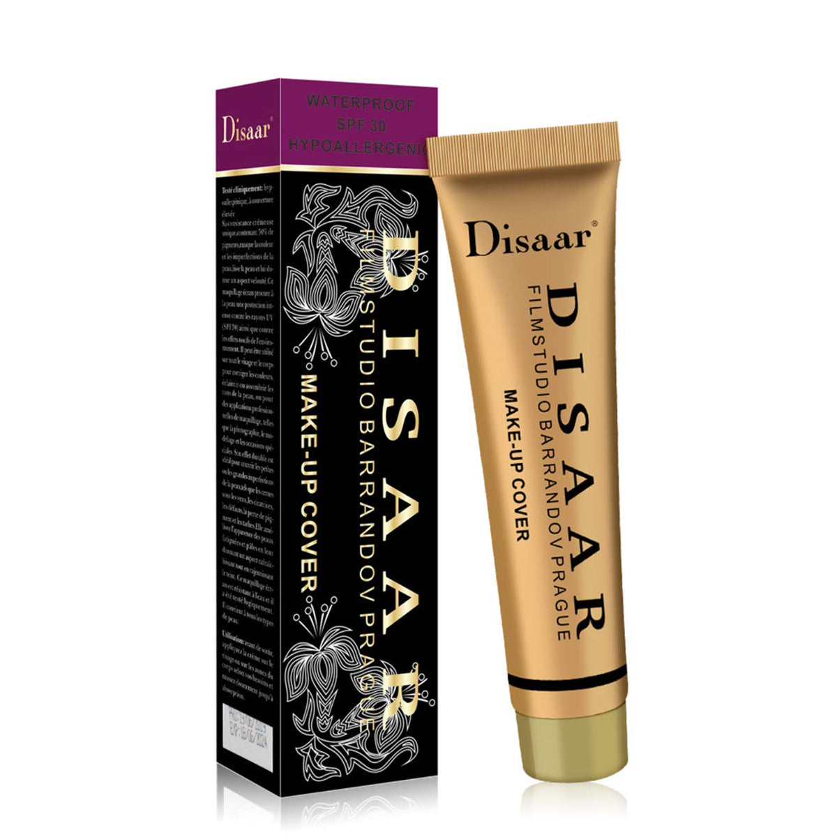 Disaar Beauty Waterproof Concealer Spf30 - Hypoallergenic Make-Up Cover Creamy (#102 Natural)