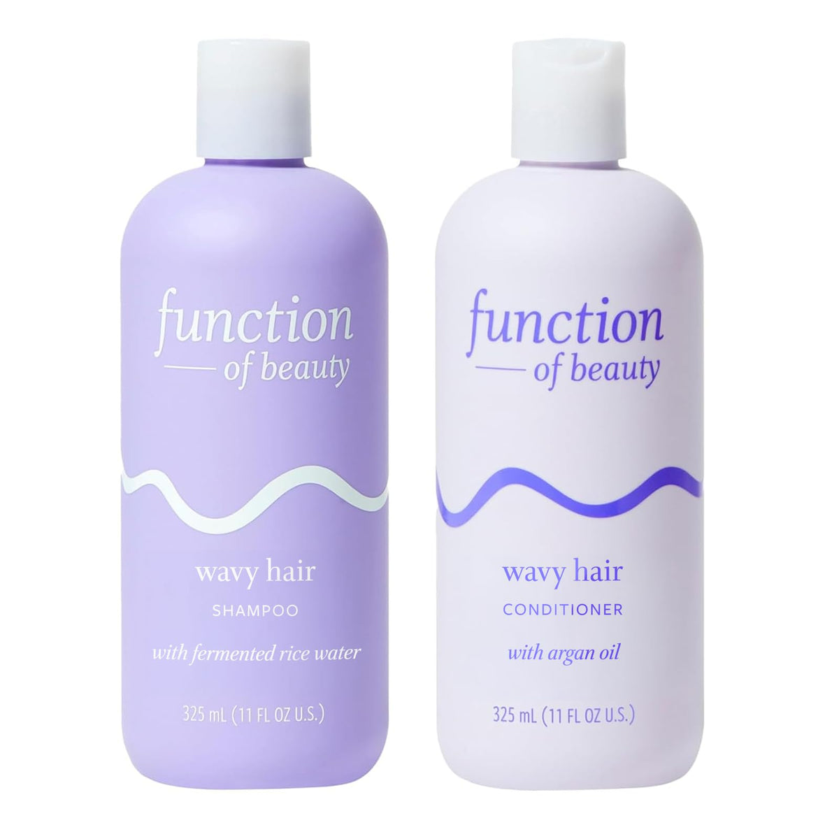 Function Of Beauty Wavy Hair Shampoo & Conditioner Set - 11 Oz, Sulfate-Free, With Argan Oil