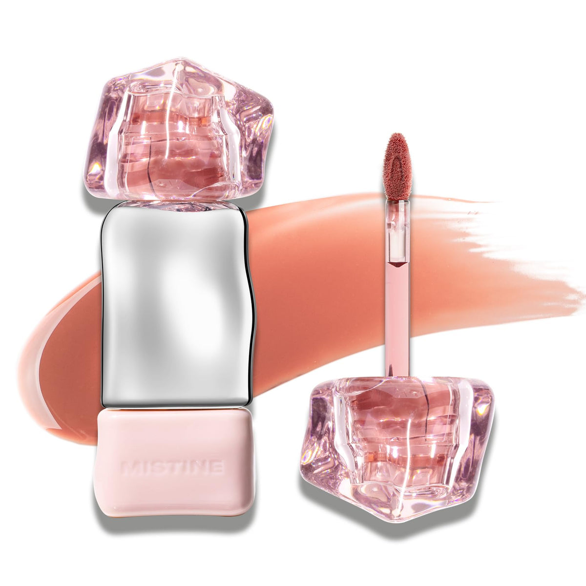 Mistine Lip Gloss J01 Until Sunset - Non-Sticky Tinted, Hydrating, Lightweight, 0.1 fl oz