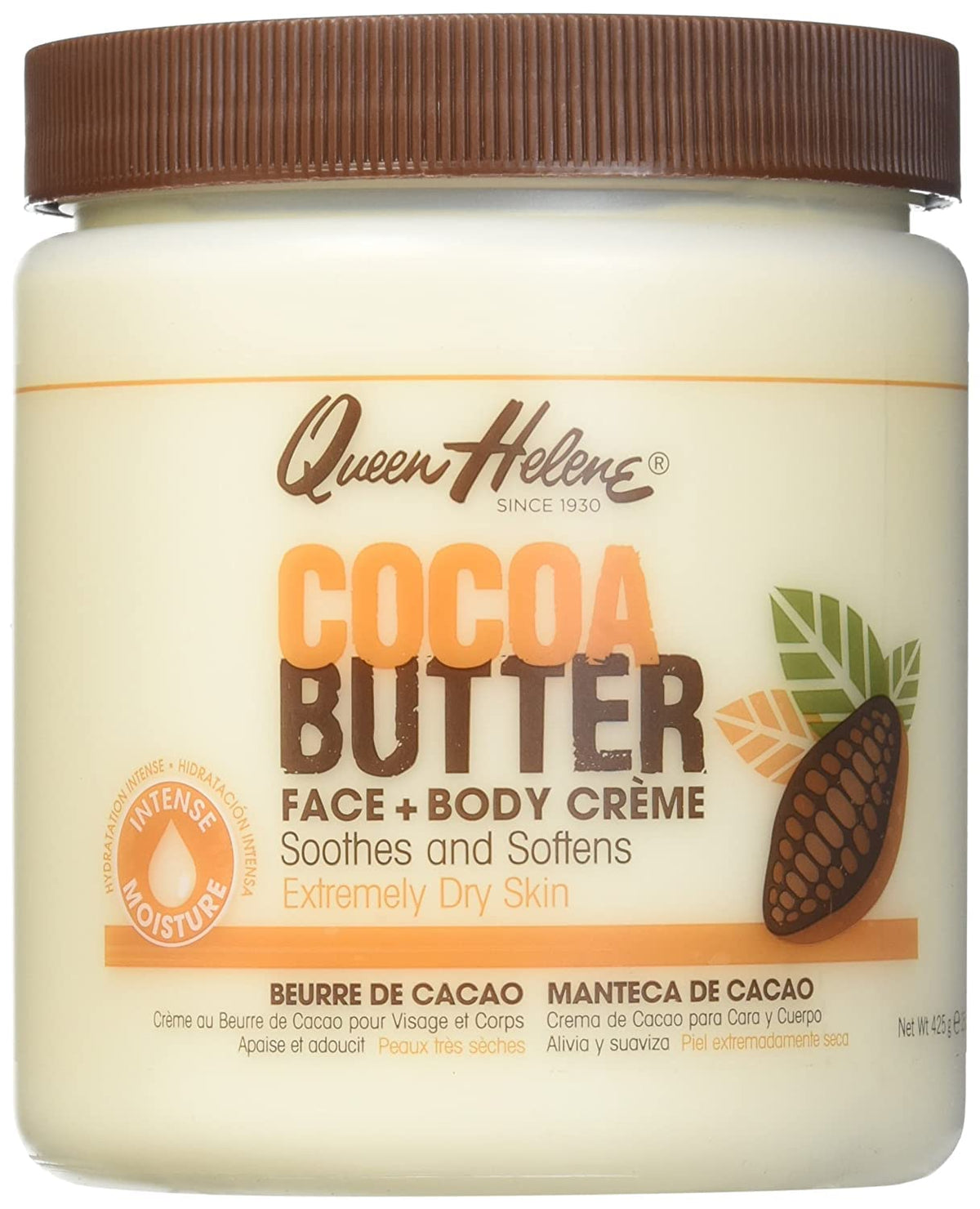 Queen Helene Cocoa Butter Cream 15Oz - 3 Pack Moisturizer For Dry Skin