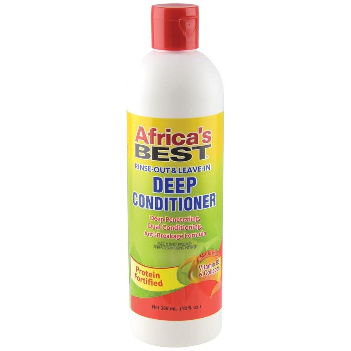 Africa'S Best Rinse Out & Leave In Deep Conditioner, 12 Ounce - Nourishing Hair Care Solution