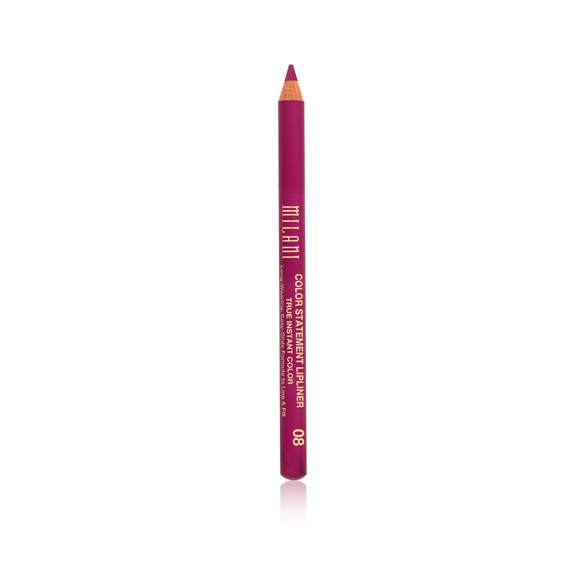 Milani Color Statement Lip Liner - Fuchsia, 0.04 Ounce, Long-Lasting & Smooth Application