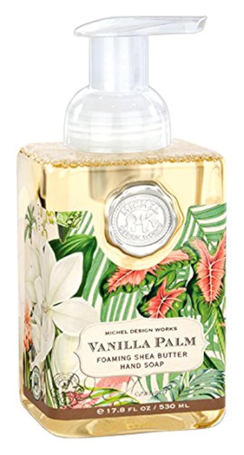 Michel Design Works Foaming Hand Soap, Vanilla Palm, 17.8-Ounce, Moisturizing Cleanser