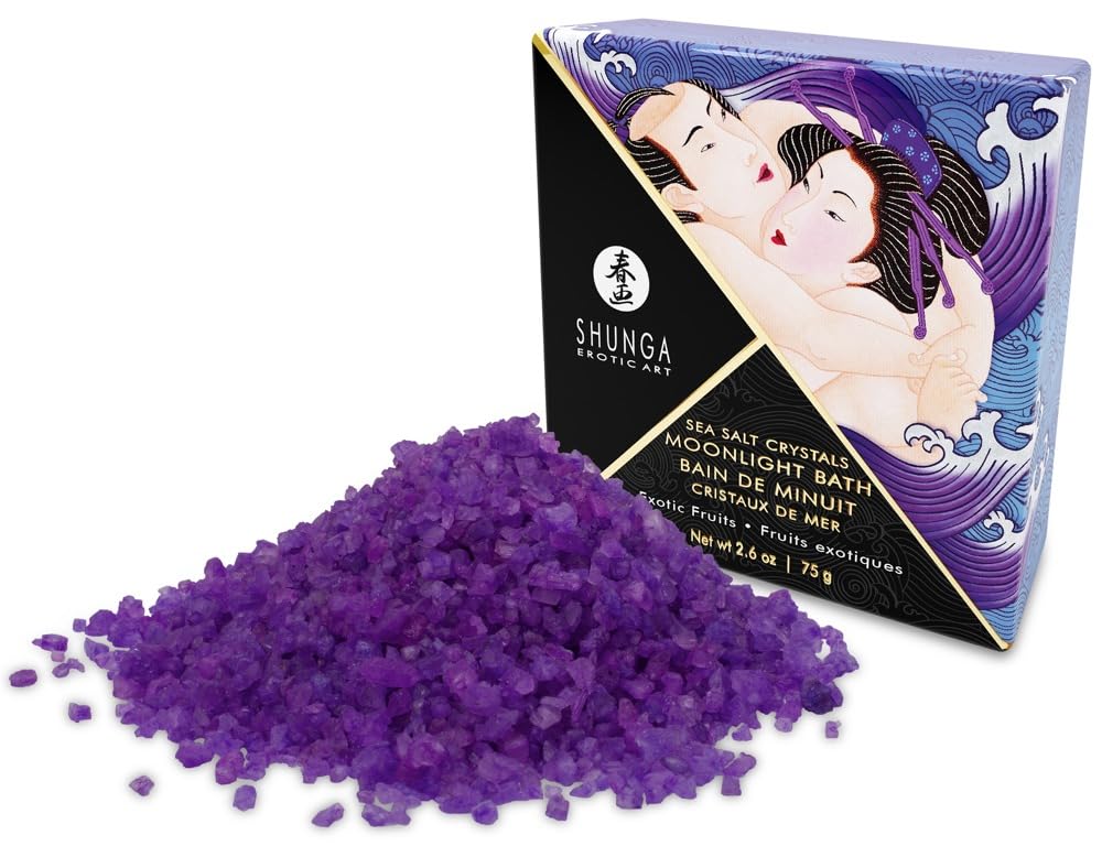 Shunga Moonlight Sea Salt Bath Crystals 2.6/75G - Exotic Fruits Soothing Experience