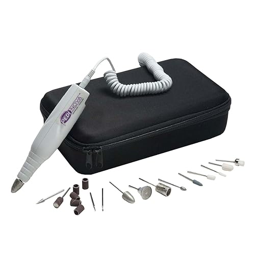 Medicool Pedinova Pro 20,000 Rpm Nail File Machine With Travel Case & Bit Kit For Manicure/Pedicure