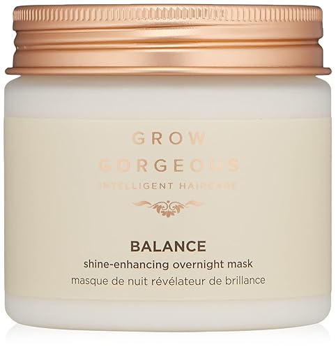 Grow Gorgeous Overnight Hair Mask - Shine-Enhancing, Frizz-Free, Vegan, 6.76 Oz