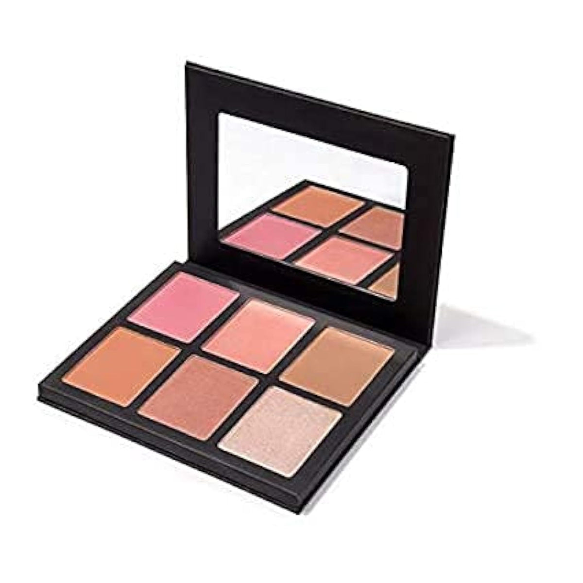 Ms Glamour Cheek Palette - 6 Shades, Cruelty-Free, Vegan Blush Kit, Matte & Shimmer Finish