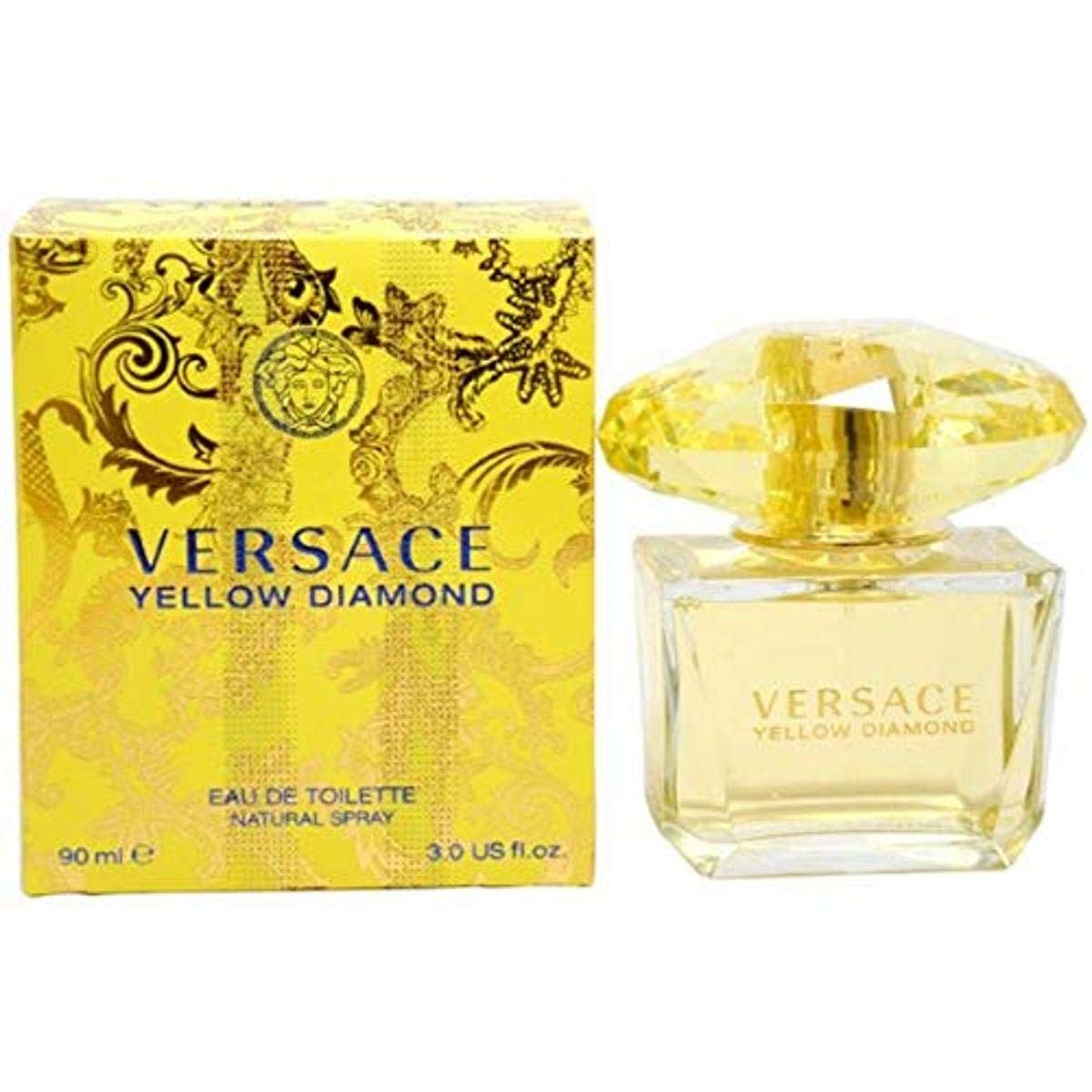 Versace Yellow Diamond Eau De Toilette Spray For Women, 3 Fl Oz - Luxury Fragrance