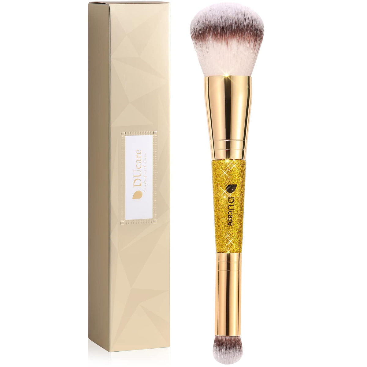 Ducare Double Ended Foundation & Concealer Brush - Perfect For Liquid, Cream & Powder Makeup