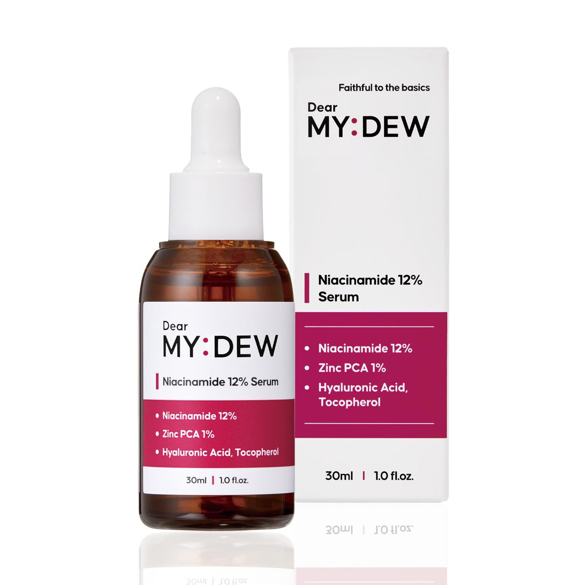 Dearmydew 12% Niacinamide Serum With Zinc Pca - Pore Minimizer, Oil Control, 1 Fl Oz