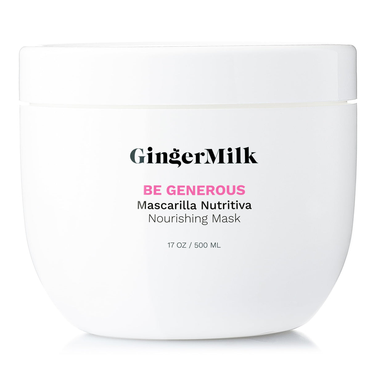 Ginger Milk Nourishing Hair Mask - Deep Hydration & Softness, Natural Formula, 17Oz